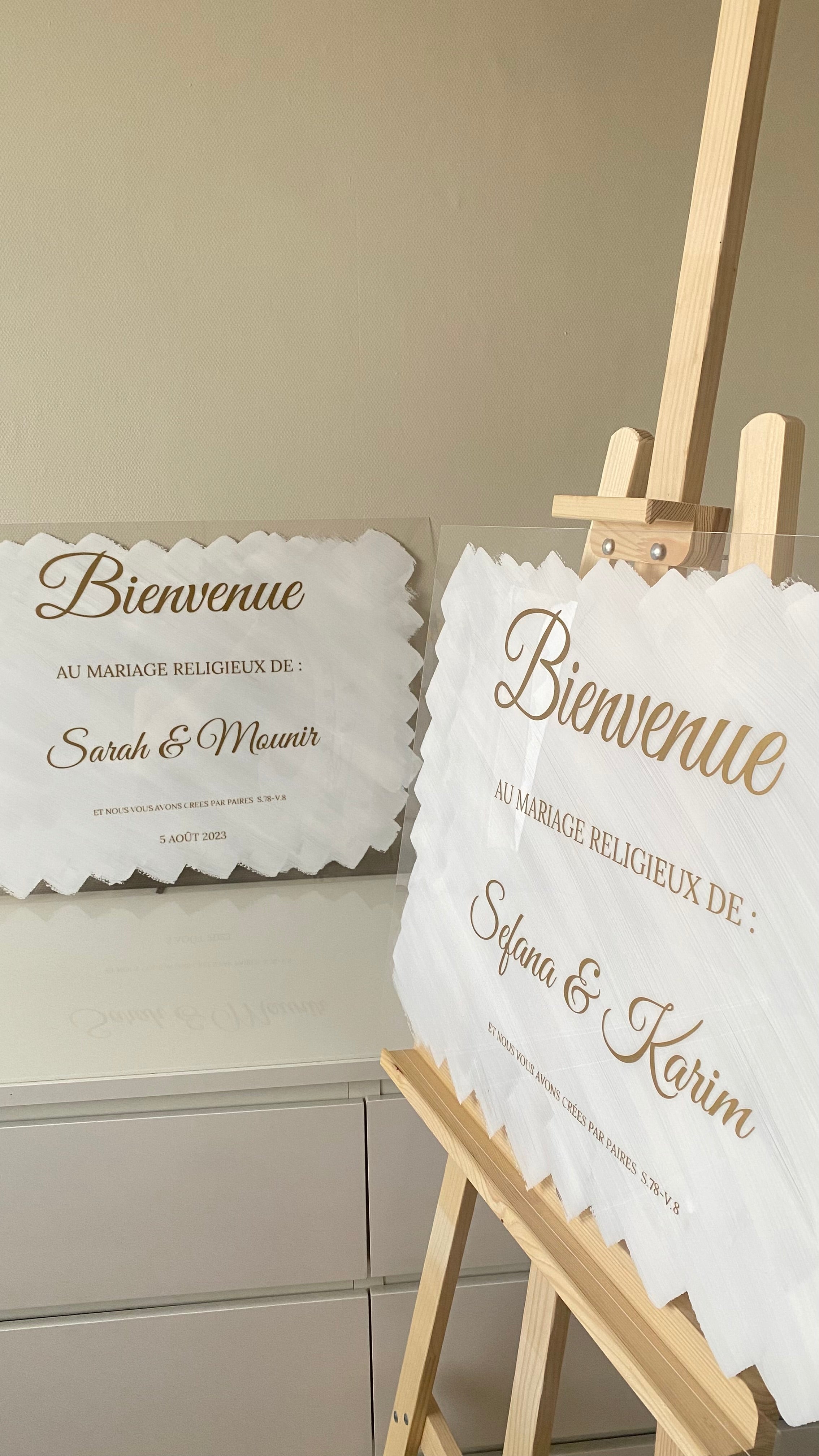 Plexiglass Bienvenue (Uniquement sur Lyon)